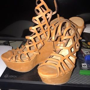 Cute strappy wedges